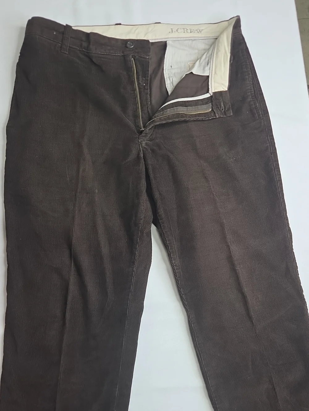 J. Crew Men's Dark Brown Corduroy Trousers